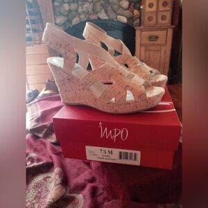 New in Box Cork Wedge Heel